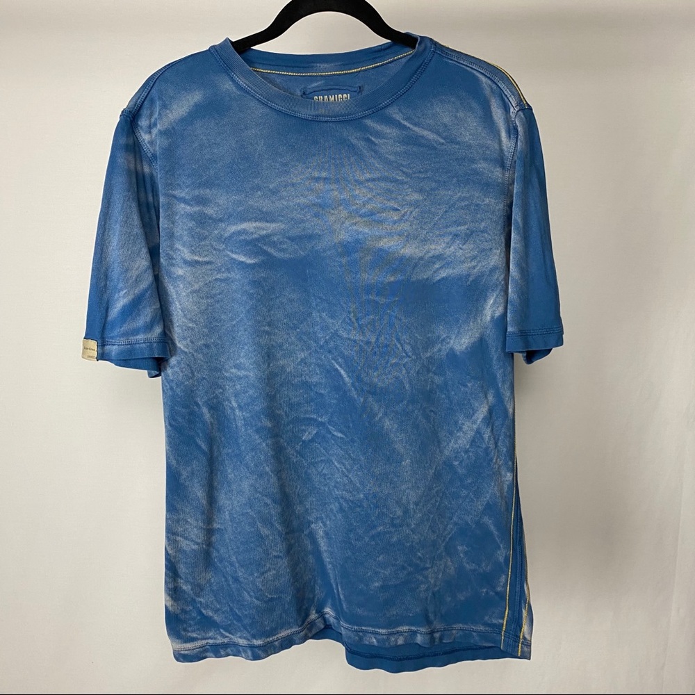 Gramicci Men’s Blue Patterned T-Shirt Large